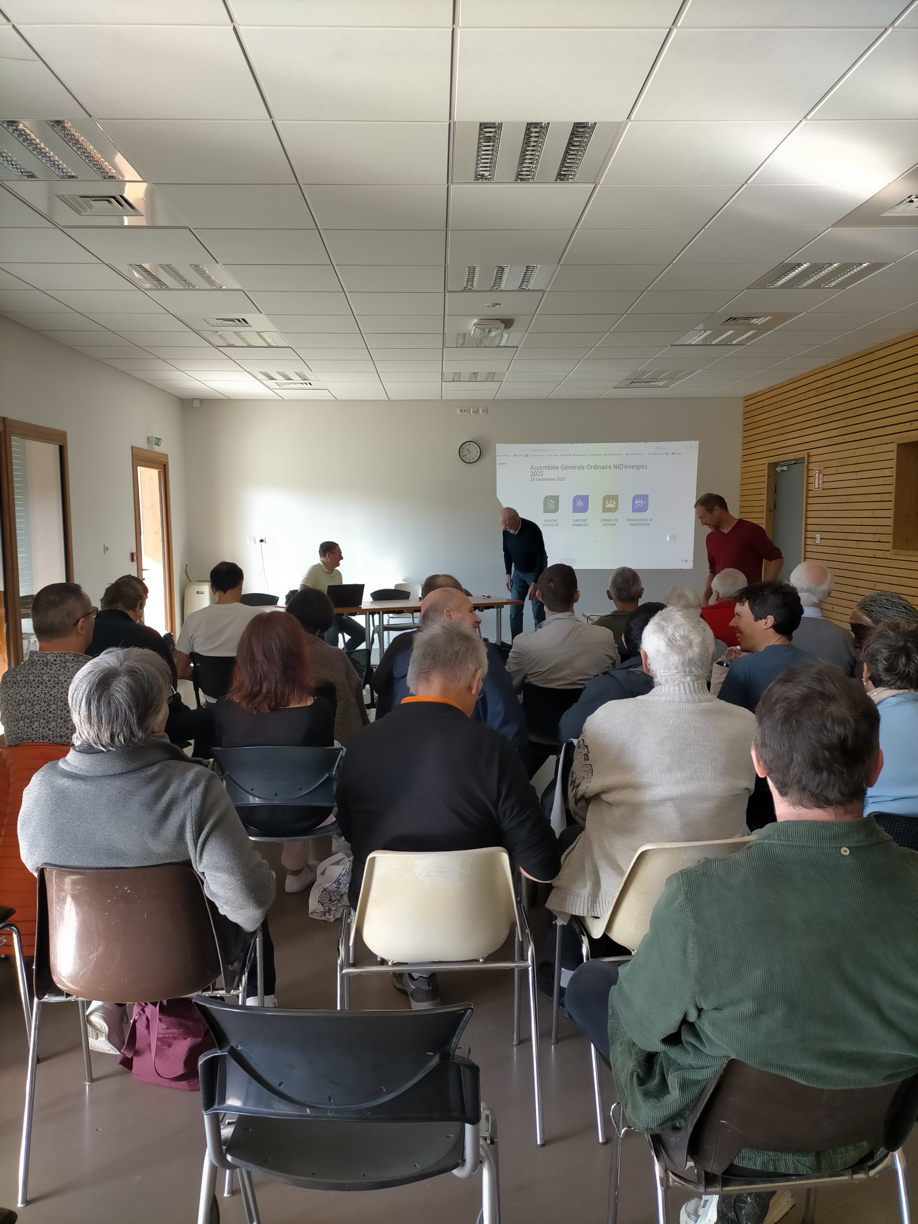 Présentation lors de l'AG